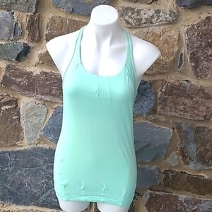 Lululemon Athletica Practice Freely Tank Fresh Teal/Petit Dot Fresh Teal Size 4
